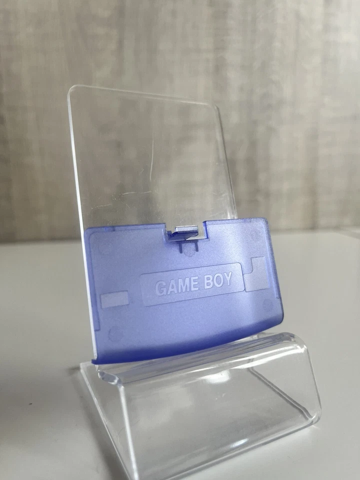 Cache Pile Couvercle Nintendo Gameboy Advance Game Boy Cover Violet Transparent - Photo 1/1