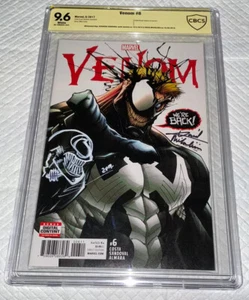 VENOM #6 signiert & Skizze Gerardo Sandoval & David Micheline 9.6 SS CBCS CREATORS - Bild 1 von 12