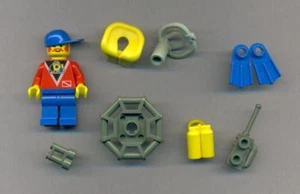 Lote de 10 minifiguras Lego Water ResQ aletas máscara tanque chaleco salvavidas minifiguras - Imagen 1 de 1