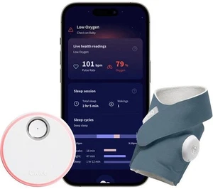 TieDex UK OWLET Dream Sock OWSD-1-BB Smart Baby Monitor - Blu per dormire - Foto 1 di 1
