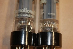 pair 6L6GC INTERNATIONAL SERVICE MASTER POWER TUBES TEST EXCELLENT - Picture 1 of 6