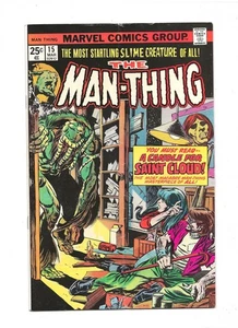 MAN-THING # 15 - (VG+) -A CANDLE FOR SAINT CLOUD-MOST STARTLING SLIME CREATURE - Picture 1 of 2