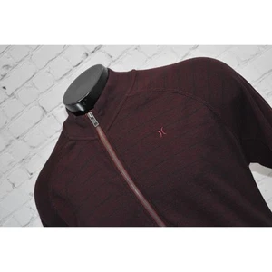 Giacca maglione Hurley uomo taglia 2XL XXL full zip marrone misto cotone poliestere - Foto 1 di 7