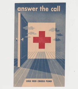 BROCHURE CARTACEA 4 PAGINE FONDO CROCE ROSSA VINTAGE 1952 - Foto 1 di 3