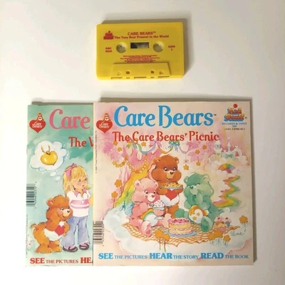 Care Bears The Very Best Present in the World/Picnic Book & Cassette Complete! - Image 1 of 4