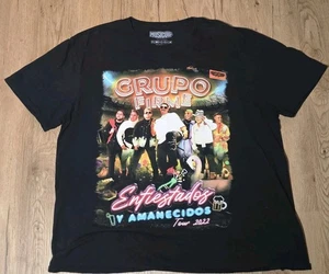 Grupo Firme Enfiestados Y Amanecidos Tour 2022 T-Shirt XL Black MusicUp - Picture 1 of 6