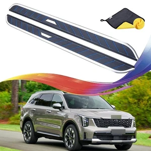 Fits 2021-2026 KIA Sorento Running Boards Side Step Pedals Nerf Bar W/Brackets - Picture 1 of 9