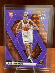 100/249 - 2024-25 Panini Mosaic OSO IGHODARO Rookie FLUORESCENT PURPLE PRIZM 221 - Picture 1 of 2