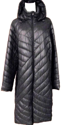 Parka acolchada con capucha acolchada gris resistente al agua Tek Gear WarmTek para mujer ~ 2X Foto 1 de 4