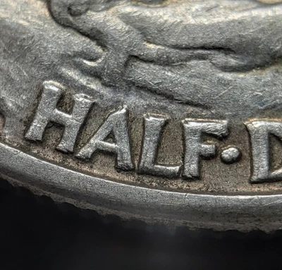 1942 DDR 50c Walking Liberty Half Dollar -FS-801 Doubled Rev- NGC AU 58 - B4098 - Image 1 of 4