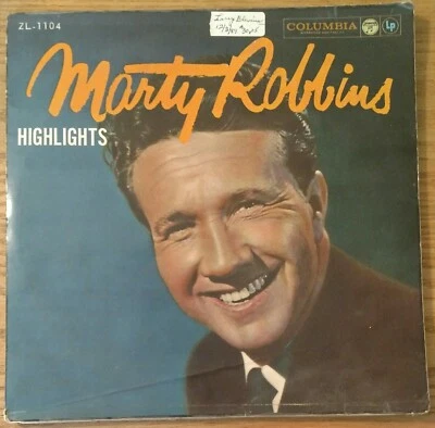 SUPER RARE LP Marty Robbins Highlights Japan import 10” ZL1104 Columbia Records - Image 1 of 4