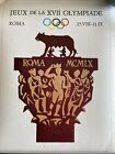 Vtg Art Poster Print 16 X 12  Jeux De La Xvii Olympiade Roma 25. Viii - 11.Ix