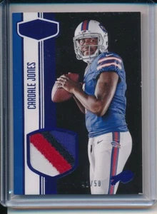 2016 Panini Plates & Patches Rookie 4 COLOR Patches Blue Cardale Jones #/D 42/50 - Bild 1 von 1