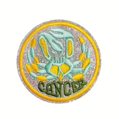 CANCER - Astrology Zodiac Sign Horoscope Iron-On/Sew-On Embroidered Patch - Image 1 of 4