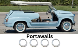 New 12" White wall Portawall Tire insert Trim set 4 Pcs Fast Delivery - Picture 1 of 11
