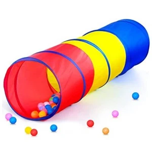 Pop Up Play Tunnel Tent for Toddlers Babies or Dogs, Red,yellow,blue play tent - Picture 1 of 7