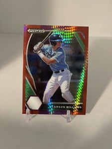 2021 panini prizm draft picks baseball  pdp28 purple & red prizm carson williams