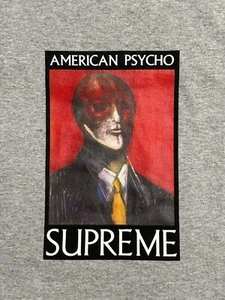 CAMISETA SUPREME AMERICAN PSYCHO (GRIS JASPEADO) (XL) FW23 CAMUFLAJE SOPRANOS CAJA LOGO TEE - Imagen 1 de 15