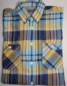 Camisa Para Hombres Ben Sherman Manga Larga A Cuadros Botón Delantero Talla Mediana - Usada en Excelente Condición - Imagen 1 de 2