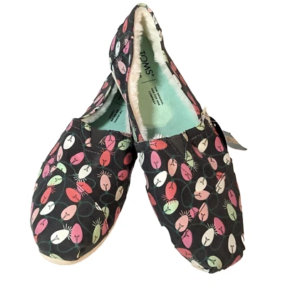 TOMS Alpargata Рождественская елка огни, зарево в темноте Moc тапочки туфли размер 9 - Изображение 1 из 4