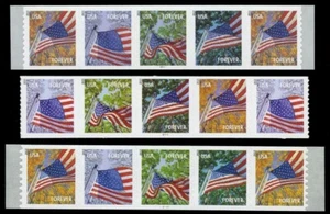 US #4769a 4773a 4777a Flagge für All Seasons Coil PS5 PNC5 alle 3 Perfs - Bild 1 von 1