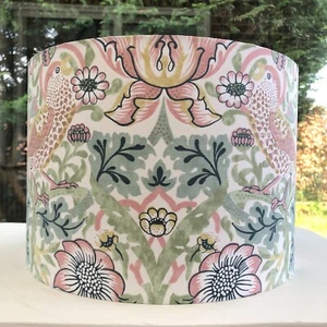 William Morris Co Lampshade Strawberry Thief Pink lamp shade lightshade Country - Picture 1 of 99