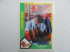 Astros Lee Tunnell Signed Autographed 1990 Tucson Toros Excellent
