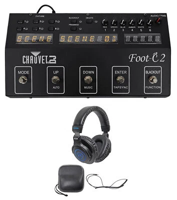 Chauvet DJ Foot C-2 36-Ch DMX Foot Controller w/MIDI Input w/Display+Headphones - Image 1 of 4