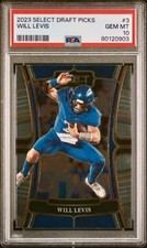 Will Levis Pop 3 PSA 10 Gem Mint RC Rookie Card #3 2023 Select Draft Picks