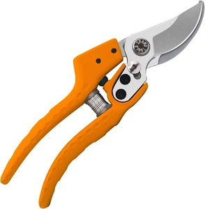 Professional Orange Garden Pruners, Tree Trimmers, Bypass Secateurs, Hand Pruner - Picture 1 of 12