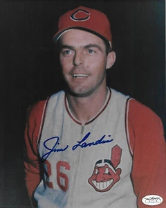 Cleveland Indians Jim Landis Autographed 8x10 Photo 1966 PRICE REDUCED! - Picture 1 of 1