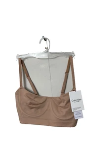 Calvin Klein Bonded Flex Seamless ungefütterter Balconette BH Clay UVP 55£ Gr. XL - Bild 1 von 8