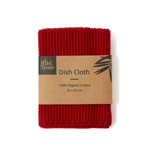 Organic Cotton Dishcloths - 1 Pack (Rose or Berry) - Picture 1 of 16