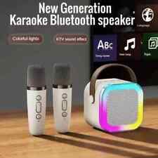 K12 Karaoke Machine Portable Bluetooth 5.3 PA Speaker System Wireless Microphone