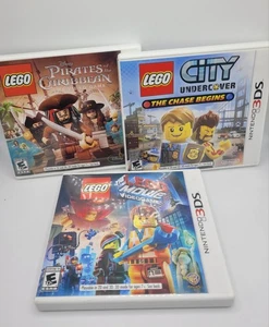 LOTTO LEGO NINTENDO 3DS - Pirati dei Caraibi, Lego City, Lego Movie - Completo! - Foto 1 di 10
