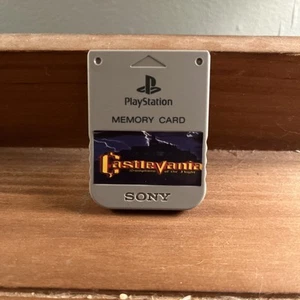 Sony PlayStation OEM Official 1 PS1 Memory Card SCPH-1020 - GRAY - TESTED “SOTN” - Picture 1 of 2