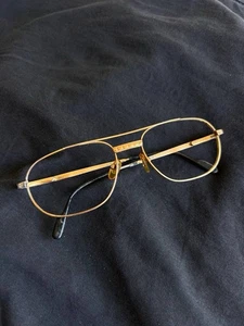 Vintage TIFFANY T396 Sonnenbrille Gestell Italy 1990er vergoldet NUR GESTELL gebraucht - Bild 1 von 24