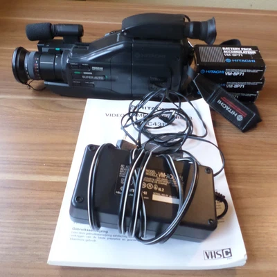 Hitachi VM-C43E Pack d'accessoires Caméscope VHS 2 batteries de rechange appareil photo non testé - Photo 1/4