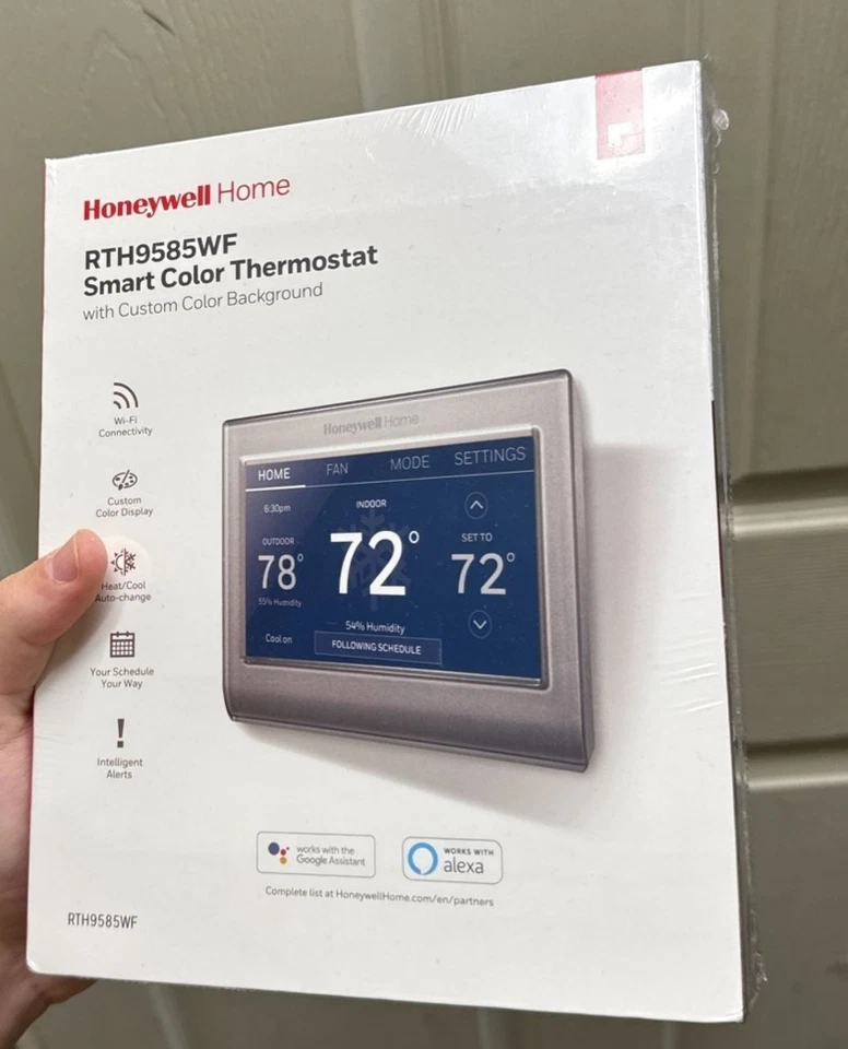Honeywell RTH9585WF/W Programmable Thermostat Smart Color, Gray New Open Box - Image 1 of 1