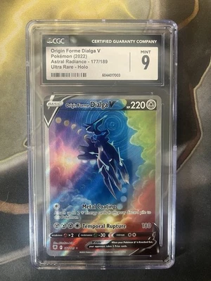 Origin Forme Dialga V (Alternate Full Art) 177/189 Swsh10: Astral Radiance CGC 9 - Image 1 of 2