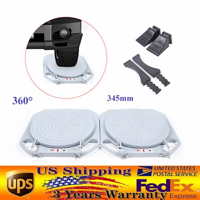 2 Pack Wheel Alignment Turntable Turn Plates 360 Rotating Turn Plate 1 Pair USA - Image 1 of 4