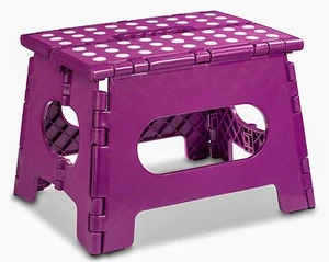 Folding Step Stool - Enough to Support Adults and Safe Enough for Kids. 11" Wide - Picture 1 of 24