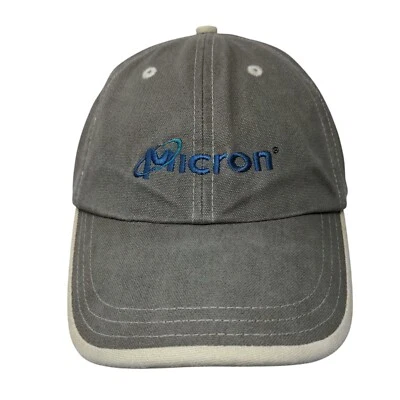 Sombrero Micron Strapback Marrón Grisáceo Talla Única Ajustable Bordado Algodón Adams Foto 1 de 4
