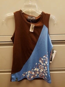 Sombrio Flight Women's Sleeveless Jersey Mocha/Blue Size Large - Picture 1 of 5