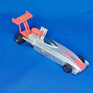 Vintage Matchbox Connectables Top Fuel Dragster Sectional Toy Silber Rennwagen - Bild 1 von 12