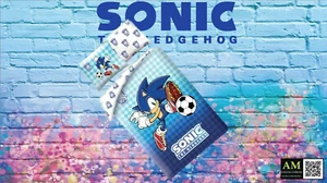 Sonic The Hedgehog - Lenzuola - 140x200 - 70x90 - Halantex Nuovo/Originale - Picture 1 of 2
