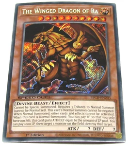 Yugioh The Winged Dragon of Ra SBCB-EN203 Speed Duel Secret Rare 1st Edition TCG - Picture 1 of 3