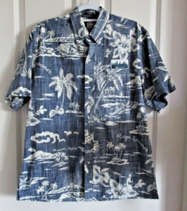 Reyn Spooner Hawaiian Shirt Men's M Classic Fit over logo Button Down - Picture 1 of 13