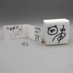 SIGNIERTER Moto (Mejibray) Deal Design Silber Ring JP5 US3,5 + BOX - Bild 1 von 10