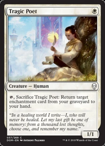 x1 Tragic Poet - Dominaria - NM - MTG - Image 1 of 1